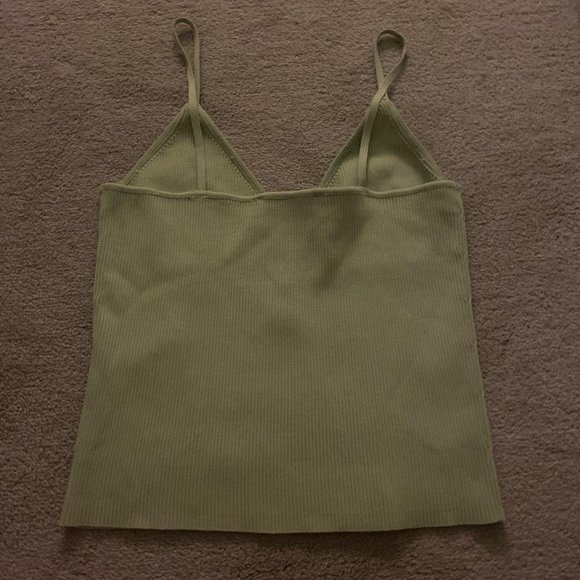 Zara Womens Green Crop-top